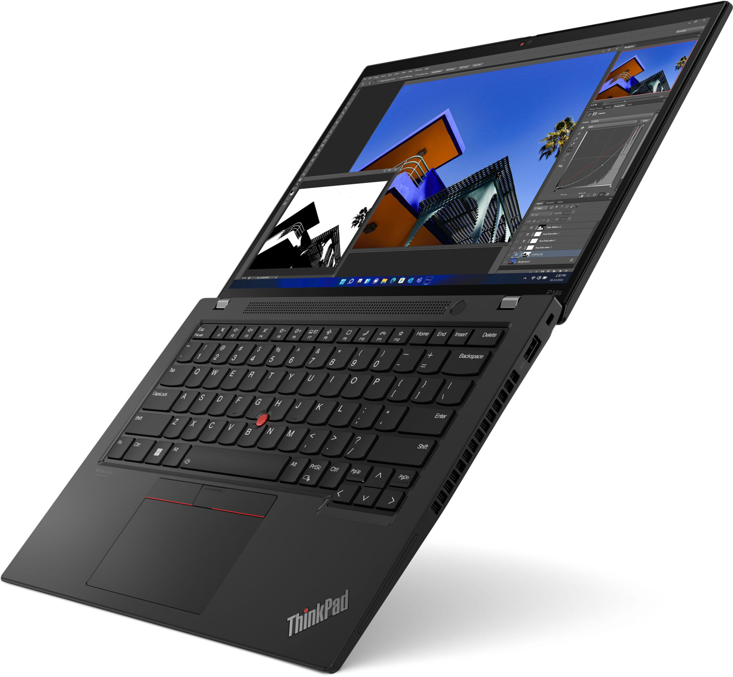 Ноутбук LENOVO ThinkPad P14s Gen 4 Villi Black (21HF001ARA) фото