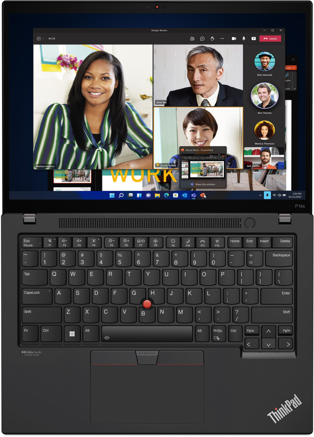 Ноутбук LENOVO ThinkPad P14s Gen 4 Villi Black (21HF001ARA) фото