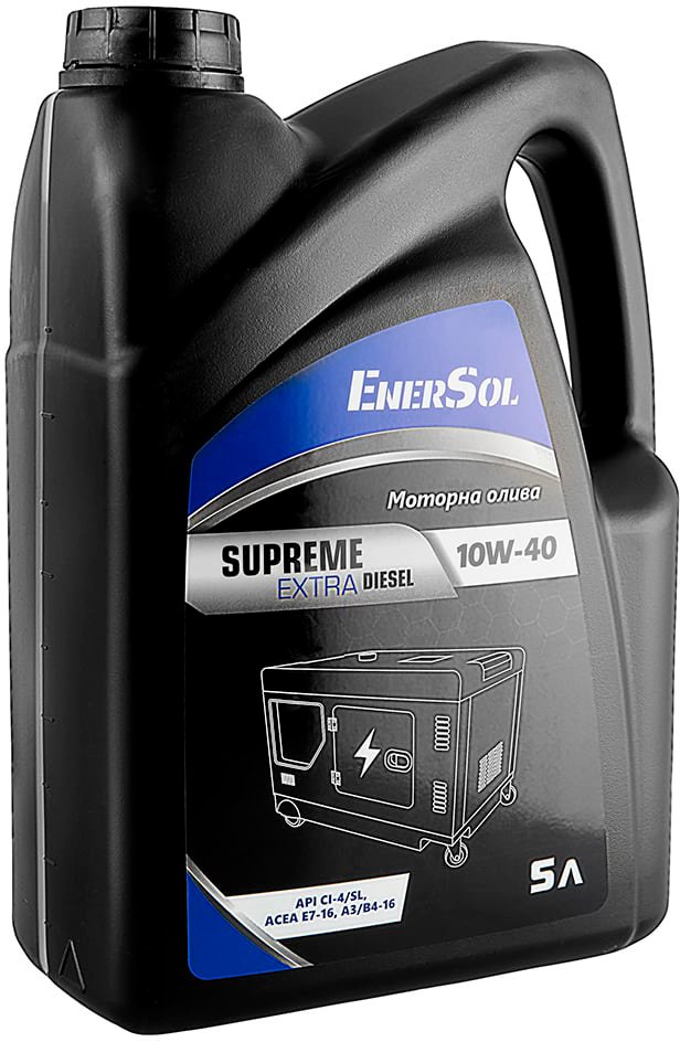 Масло моторне EnerSol для дизельних двигунів 5л (SUPREME-DIESEL10W-40_5L)фото2