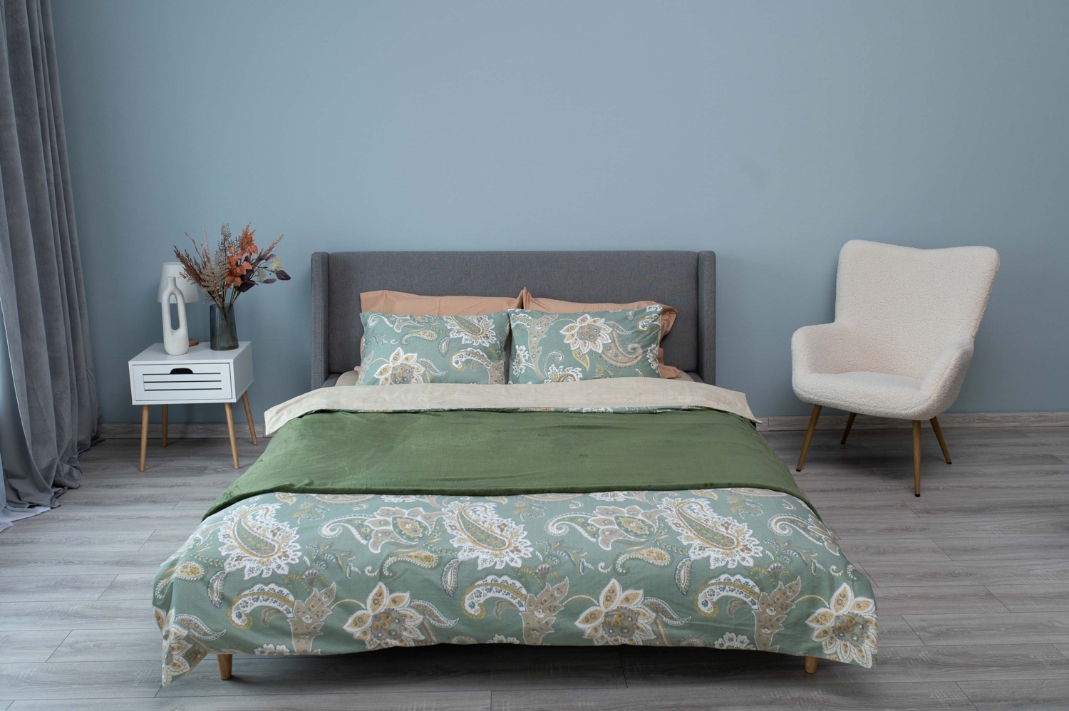 Плед ARDESTO Flannel, 200x220 см, 100% полиэстер, зеленый (ART0212SB) фото