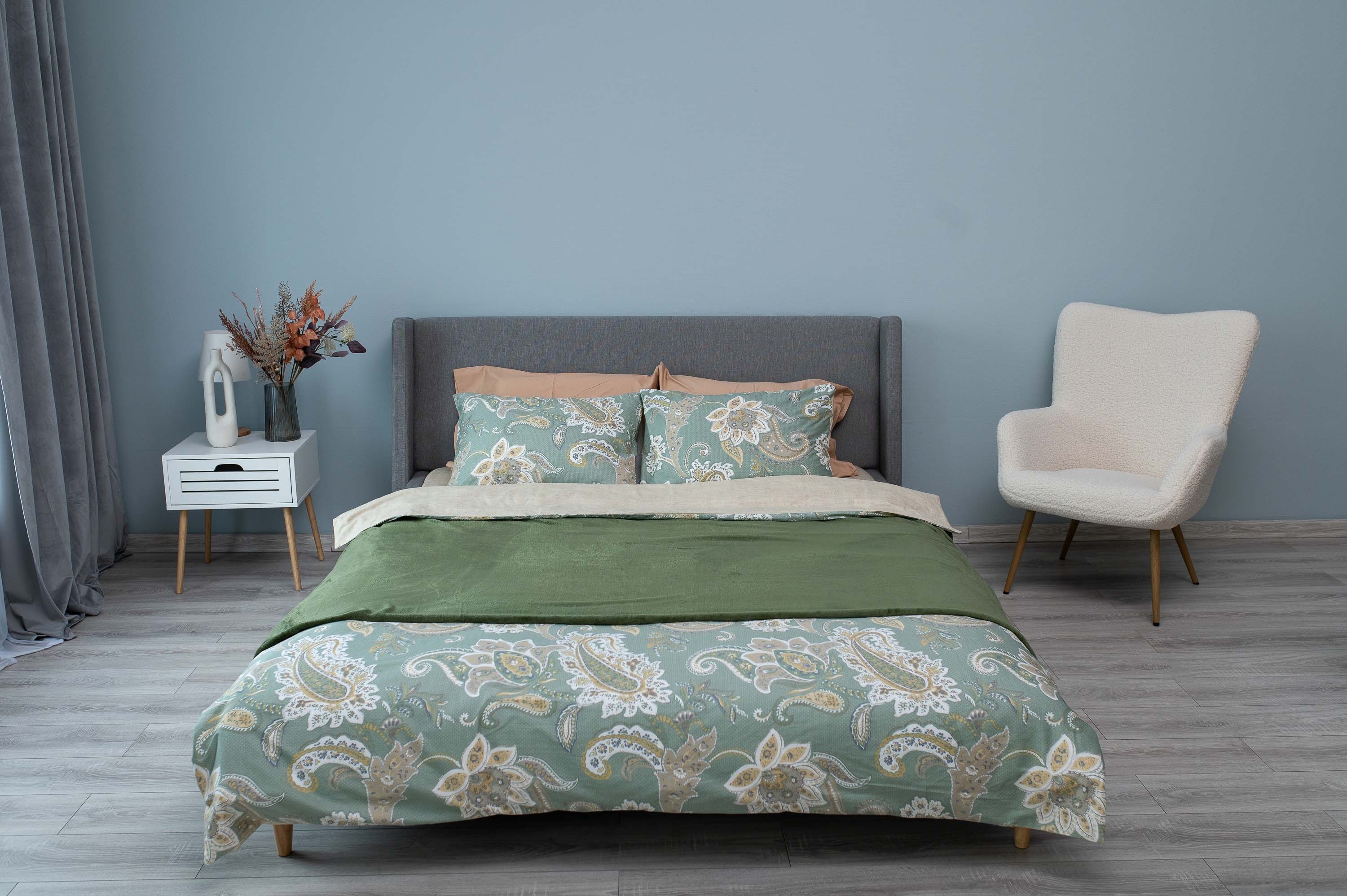 Плед ARDESTO Flannel, 200x220 см, 100% полиэстер, зеленый (ART0212SB) фото 2