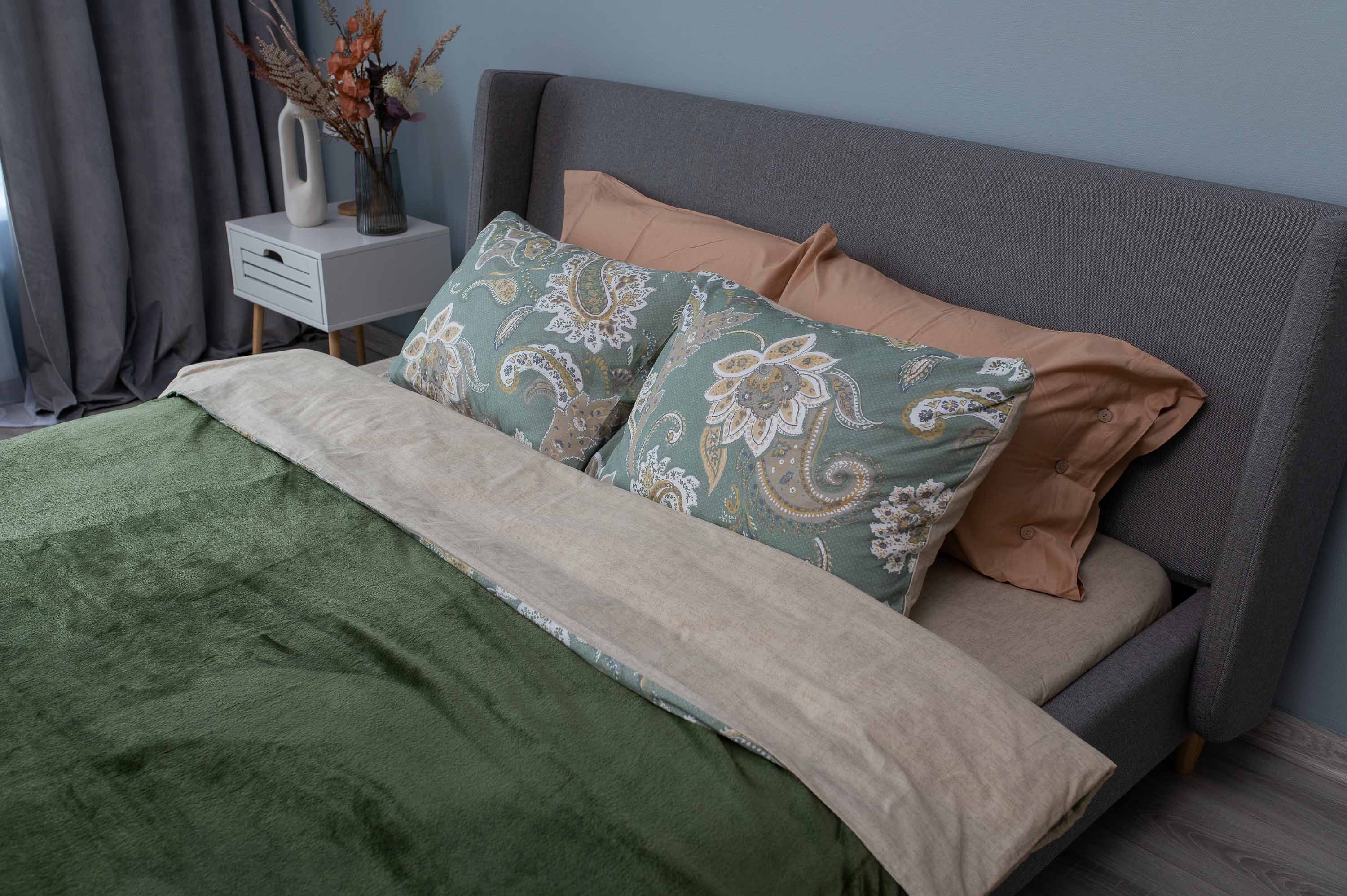 Плед ARDESTO Flannel, 200x220 см, 100% полиэстер, зеленый (ART0212SB) фото 3