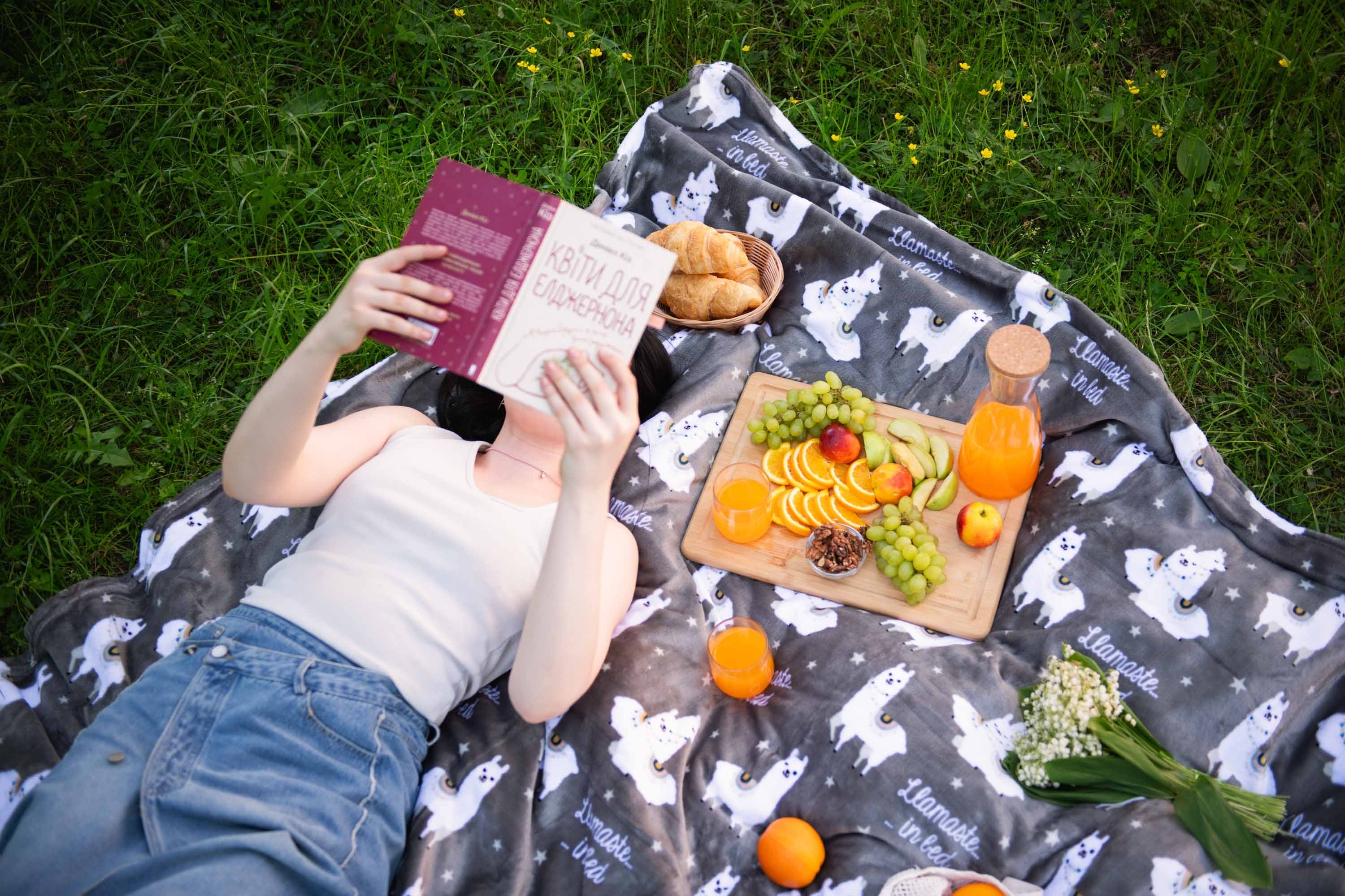 Плед ARDESTO Flannel, 160х200 см, 100% полиэстер, ламы (ART0114PB) фото 5