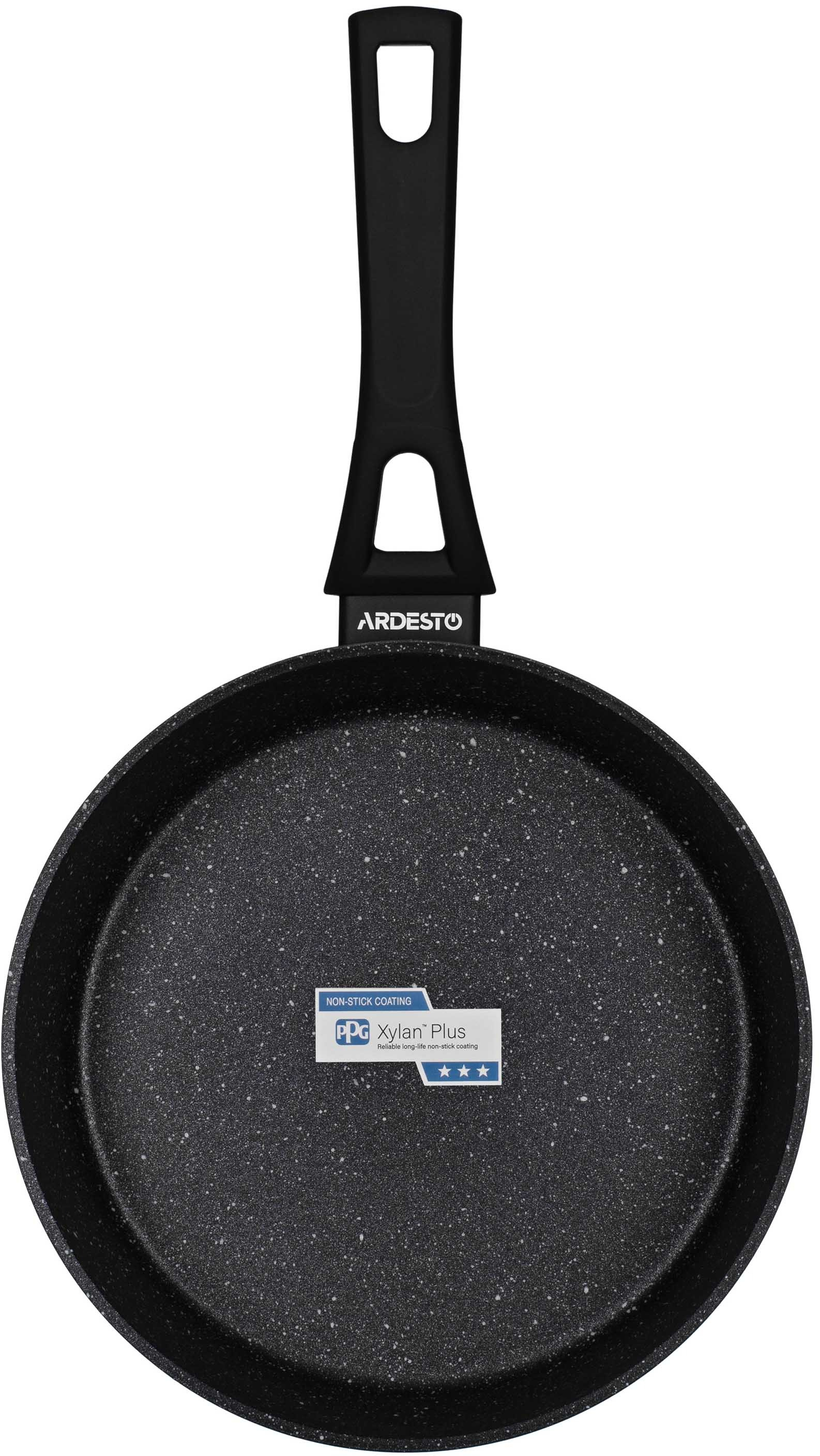 Сковорода глибока ARDESTO Gemini Livorno з кришкою 24 см, алюміній (AR1224A)фото2