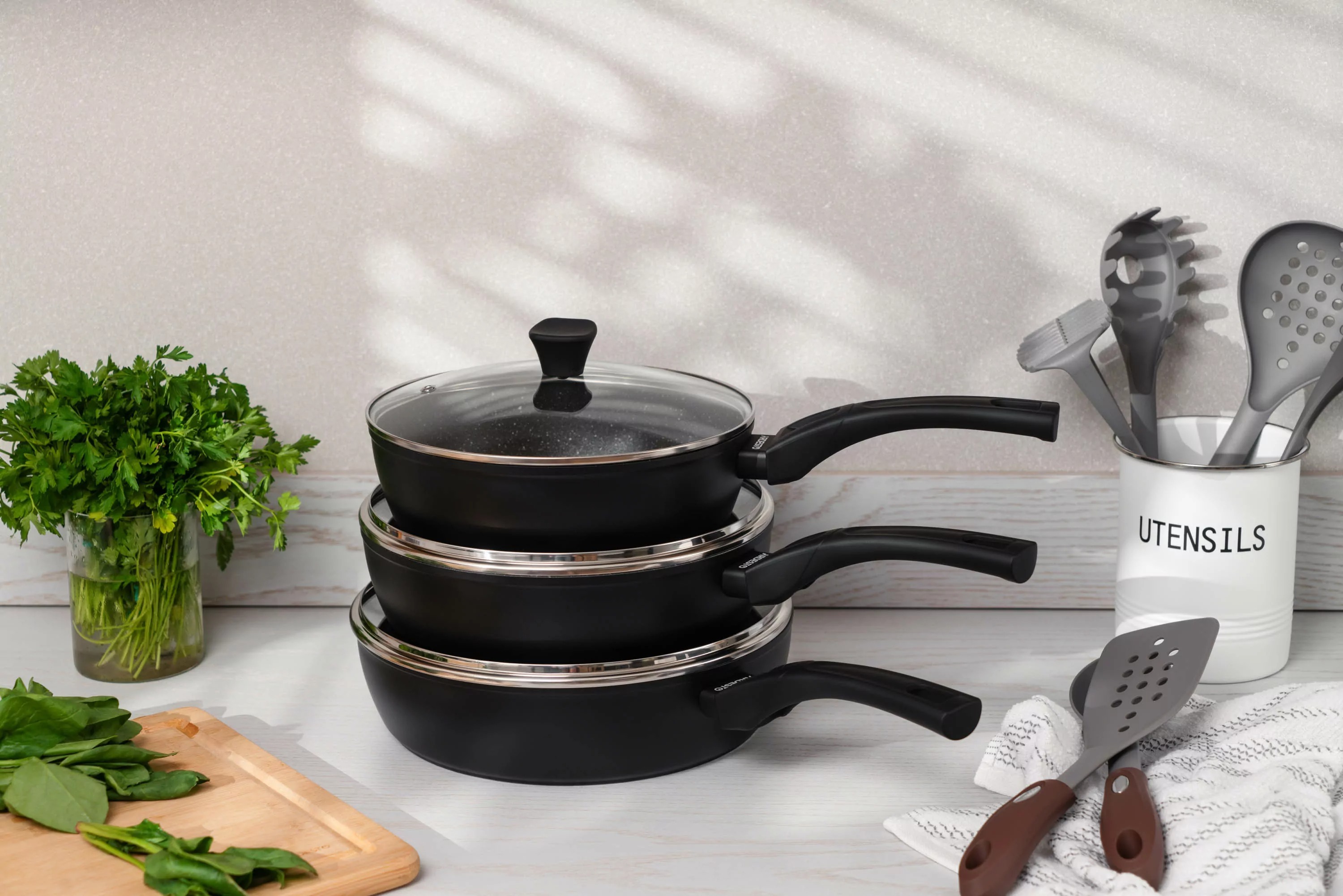 Сковорода глубокая ARDESTO Gemini Livorno с крышкой 26 см,алюминий (AR1226A) фото 10