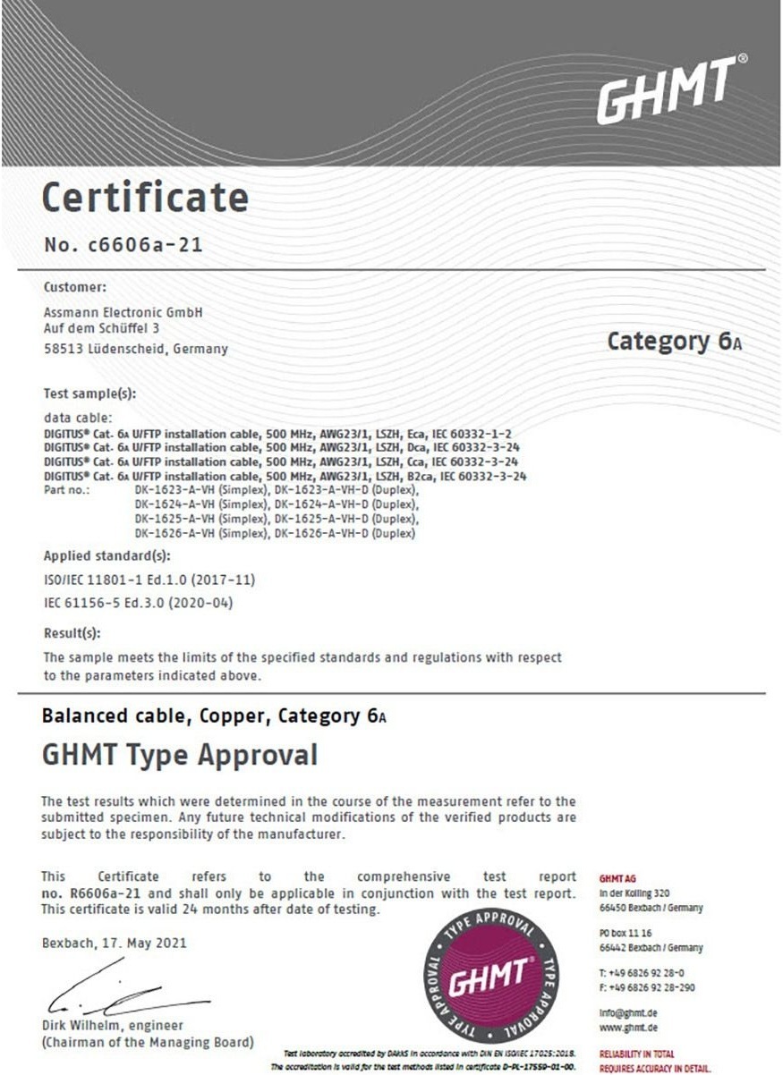 Кабель DIGITUS CAT 6A U-FTP, 500м (DK-1625-A-VH-5) фото 12