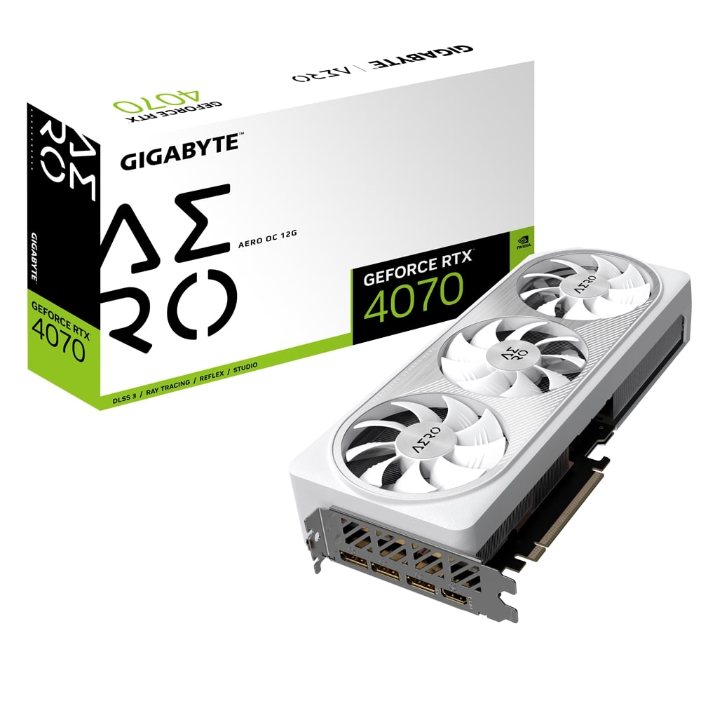 Відеокарта GIGABYTE GeForce RTX 4070 12GB GDDR6 AERO OC (GV-N4070AERO_OC-12GD)фото8