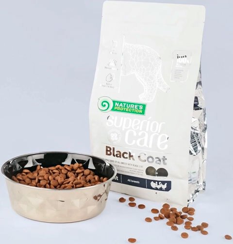 Сухой корм для собак с черным окрасом шерсти Nature's Protection Superior Care All Breeds 1.5 кг фото 4