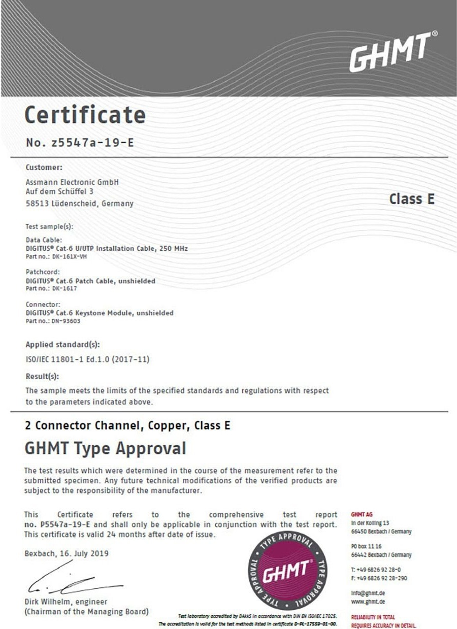 Кабель DIGITUS CAT 6 U-UTP, 305м, AWG 23/1, LSZH Dca, фиолетовый (DK-1614-VH-305) фото