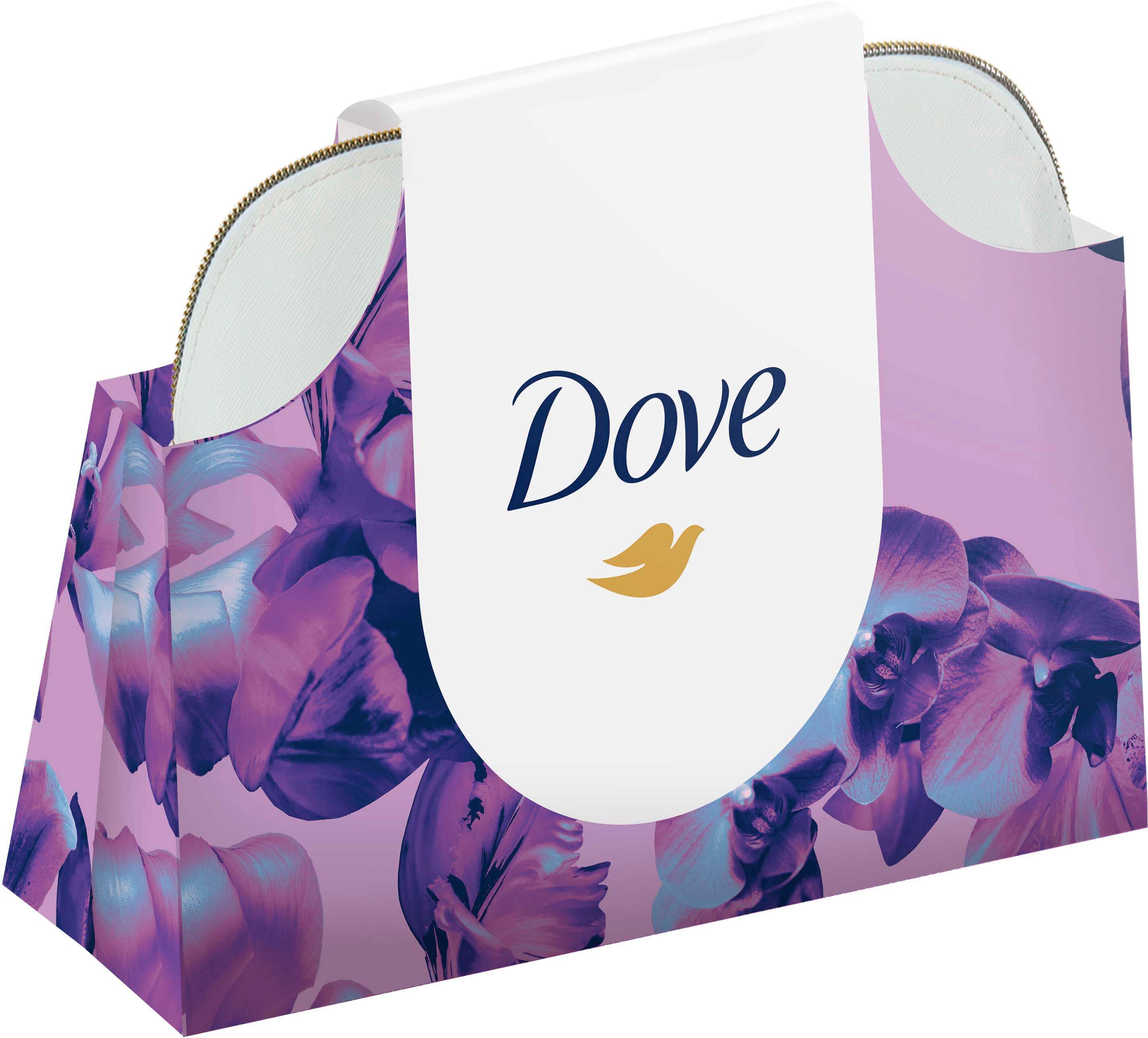 Подарочный набор Dove От всего сердца Шампунь 250мл+Бальзам 200мл+Антиперспирант 50мл+Косметичка фото 2