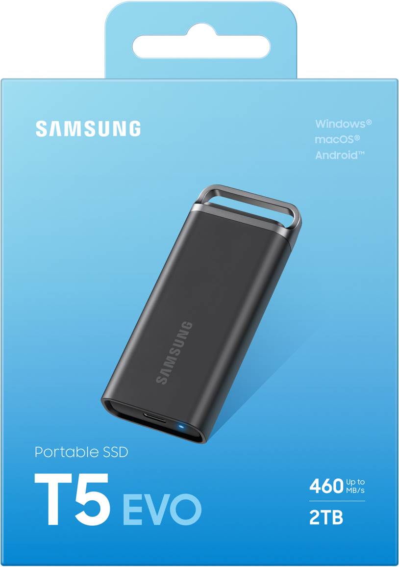 Портативний SSD Samsung 2TB T5 EVO USB-C 3.0 Shield T5 Black (MU-PH2T0S/EU)фото11
