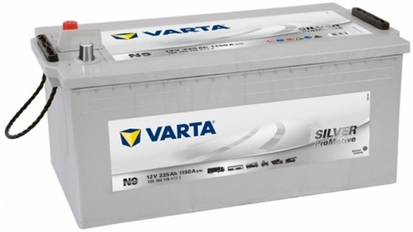 Автомобильный аккумулятор Varta 225Ah-12v PM Silver (N9), обратн, EN1150 (5237100) фото 2