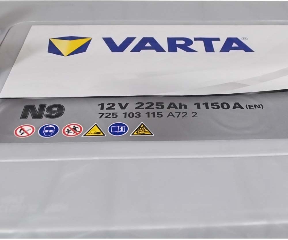 Автомобильный аккумулятор Varta 225Ah-12v PM Silver (N9), обратн, EN1150 (5237100) фото 3
