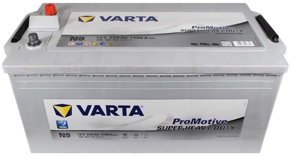 Автомобильный аккумулятор Varta 225Ah-12v PM Silver (N9), обратн, EN1150 (5237100) фото 4