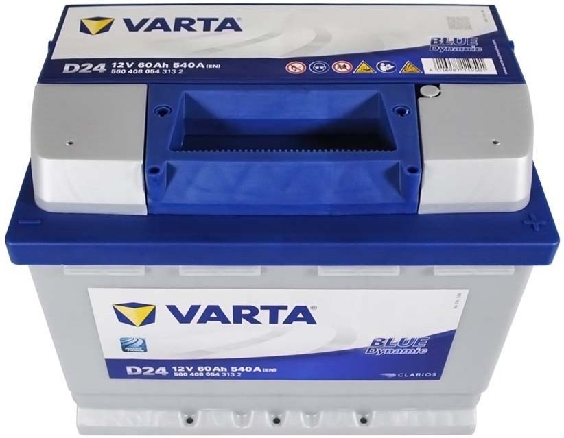 Автомобільний акумулятор Varta 60Ah-12v BD (D24), R+, EN540 (523712) (560 408 054)фото2