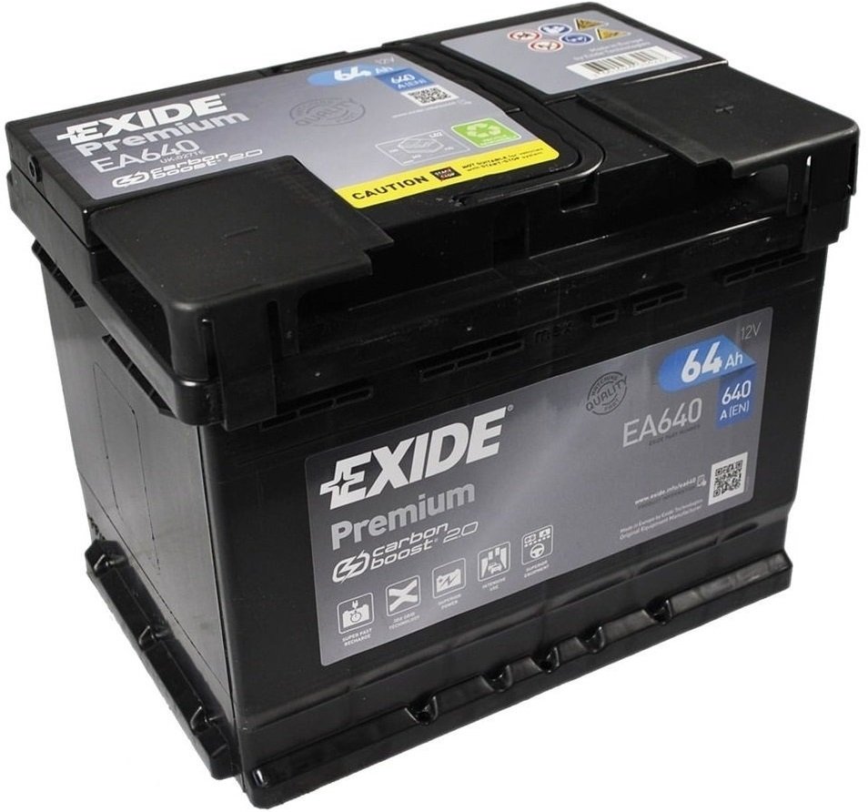 Автомобильный аккумулятор Exide 64Ah-12v Premium, R+, EN640 (5237607278) (EA640) фото 3