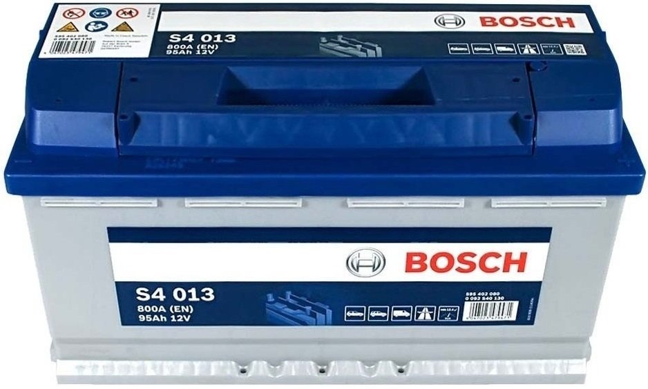Автомобильный аккумулятор Bosch 95Ah-12v (S4013), R+, EN800 (5237437154) (0092S40130) фото 2