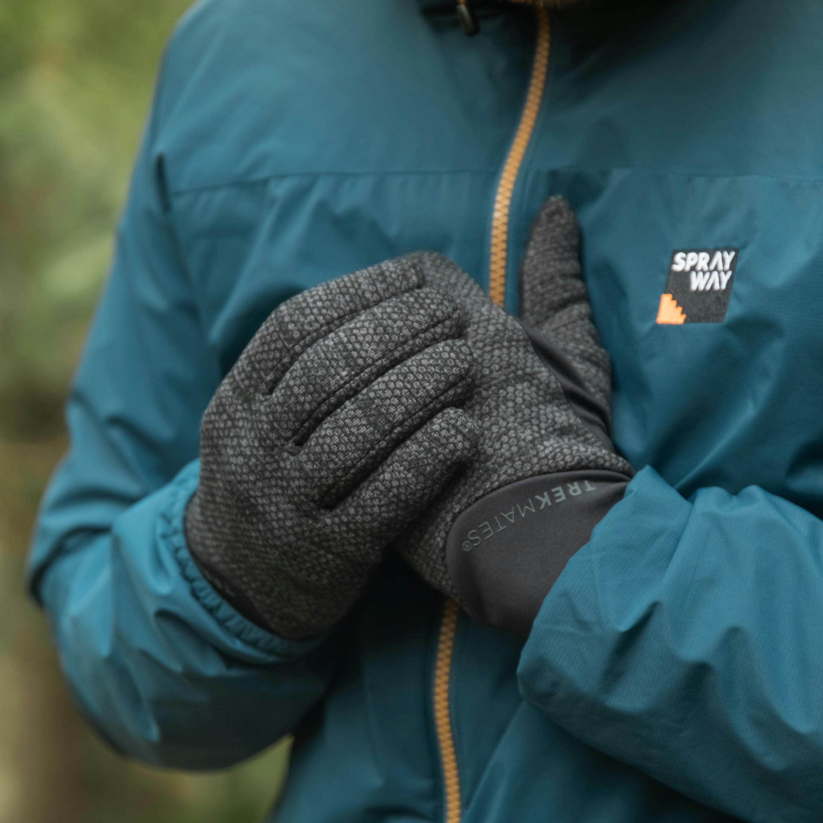 Перчатки Trekmates Harland Glove TM-006305 dark grey marl - S - серый фото 3