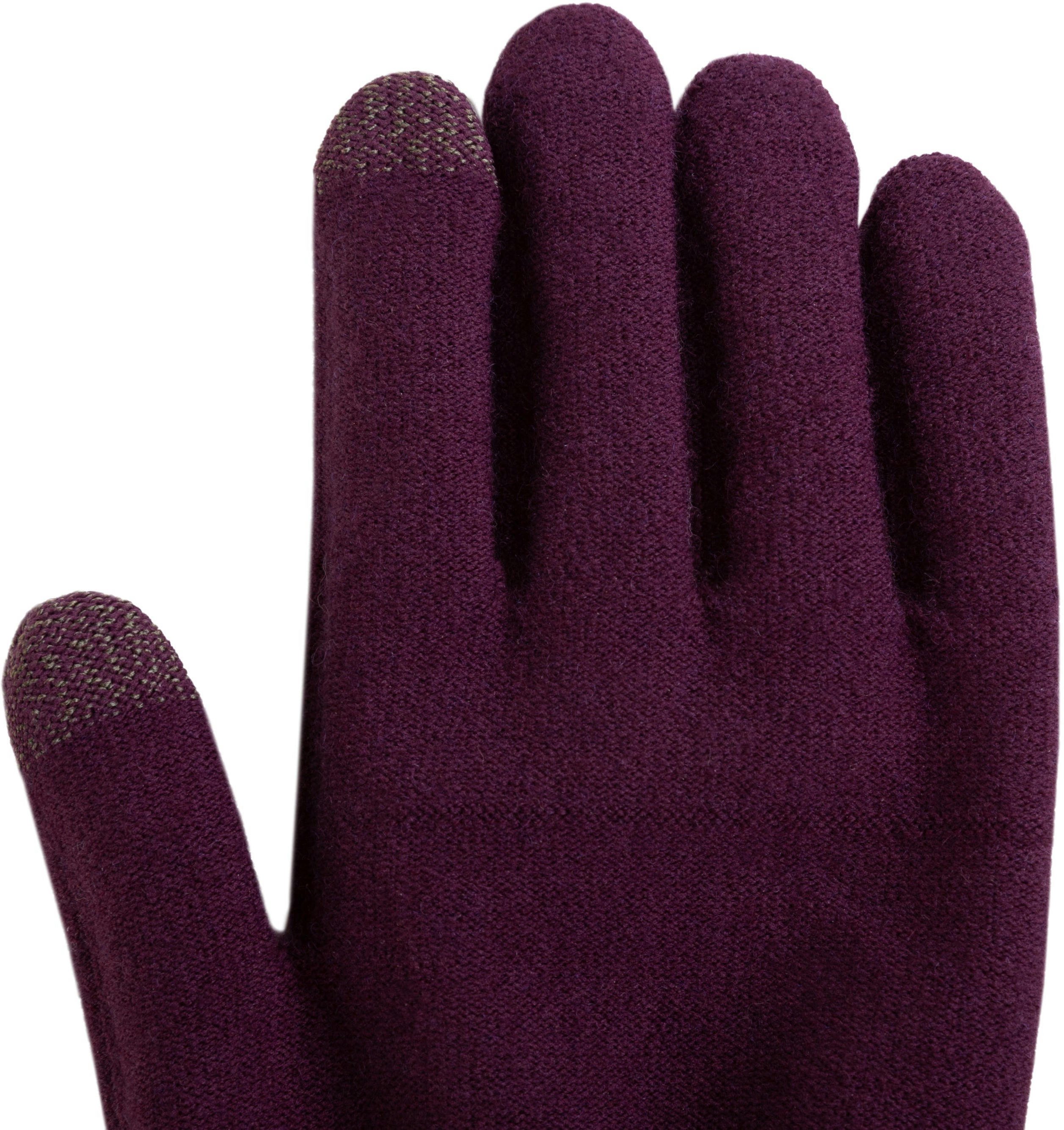 Перчатки Trekmates Merino Touch Glove TM-005149 blackcurrant - S - фиолетовый фото 2
