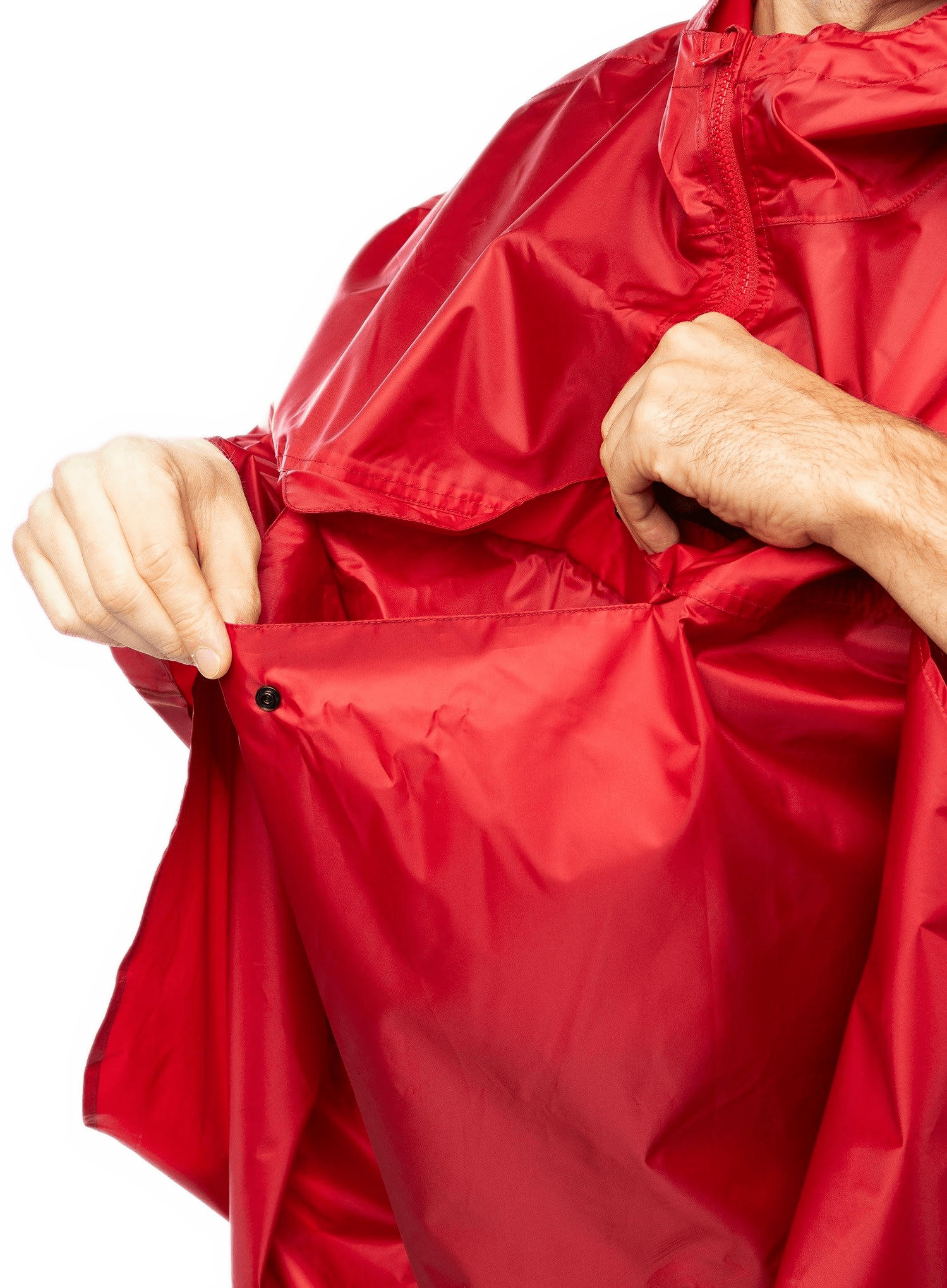 Пончо Trekmates Rove Poncho TM-006607 chili pepper - O/S - красный фото 11