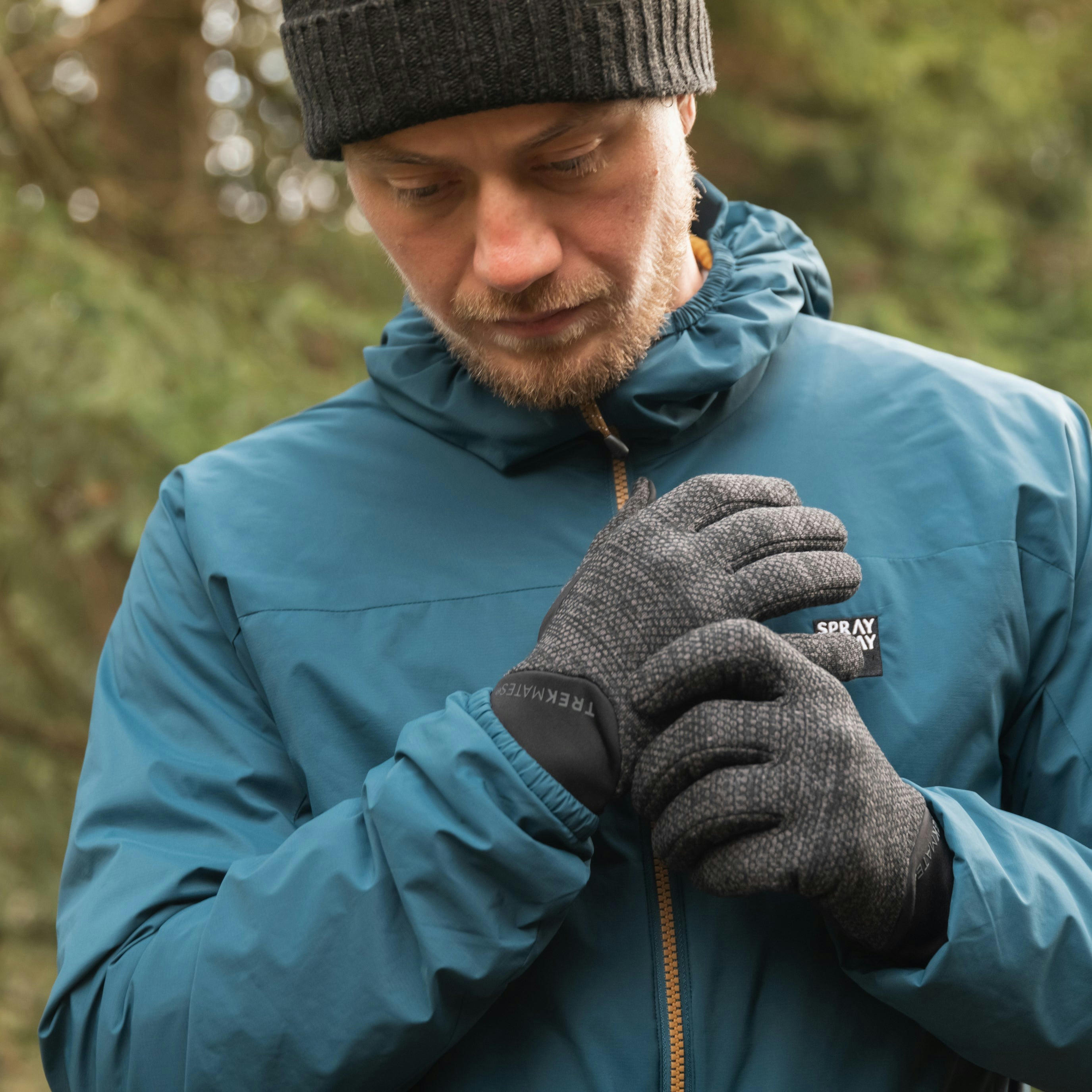 Рукавички Trekmates Harland Glove TM-006305 dark grey marl – L – сірийфото2