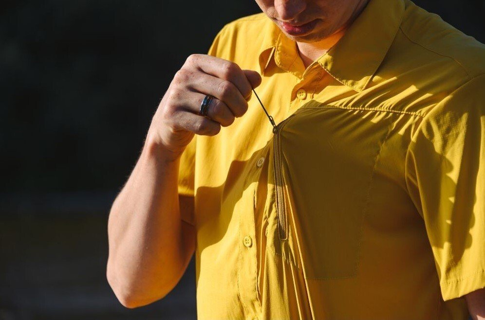 Рубашка мужская Turbat Maya SS Mns lemon curry yellow XXL желтый фото 5
