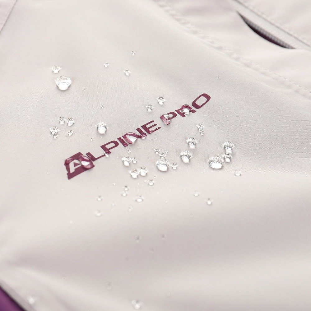 Куртка жіноча Alpine Pro Impeca LJCA563 128 S бежевий/фіолетовийфото4