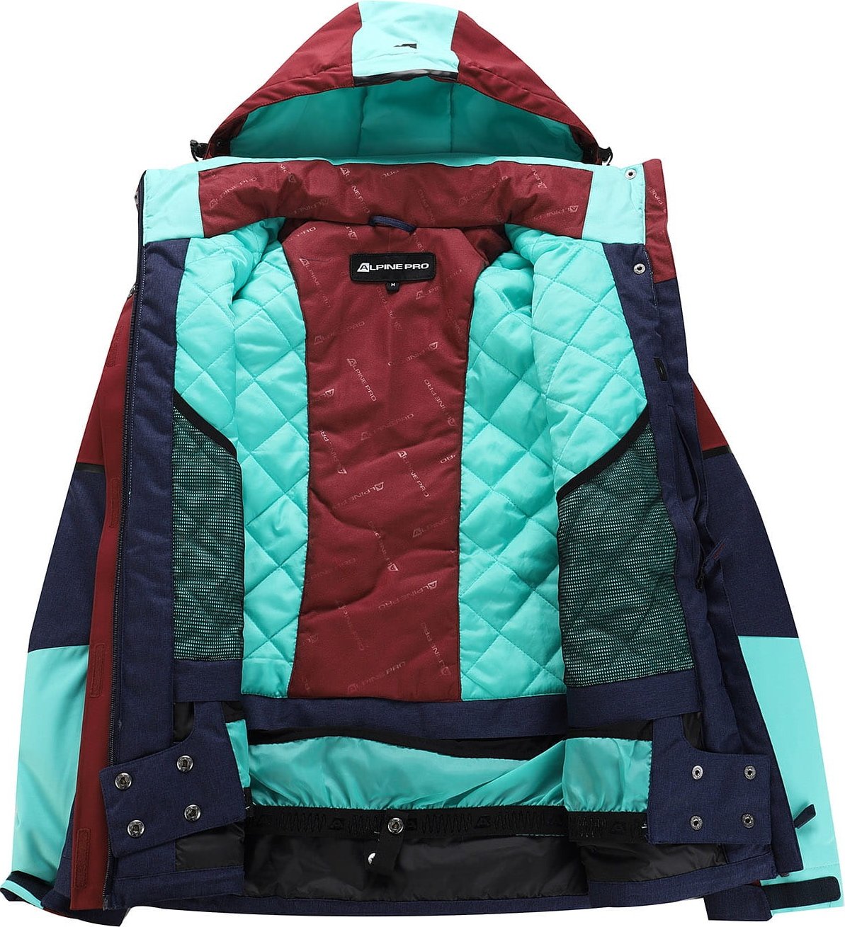 Жіноча куртка Alpine Pro Malefa LJCY546 547 M бірюзовий/синійфото3