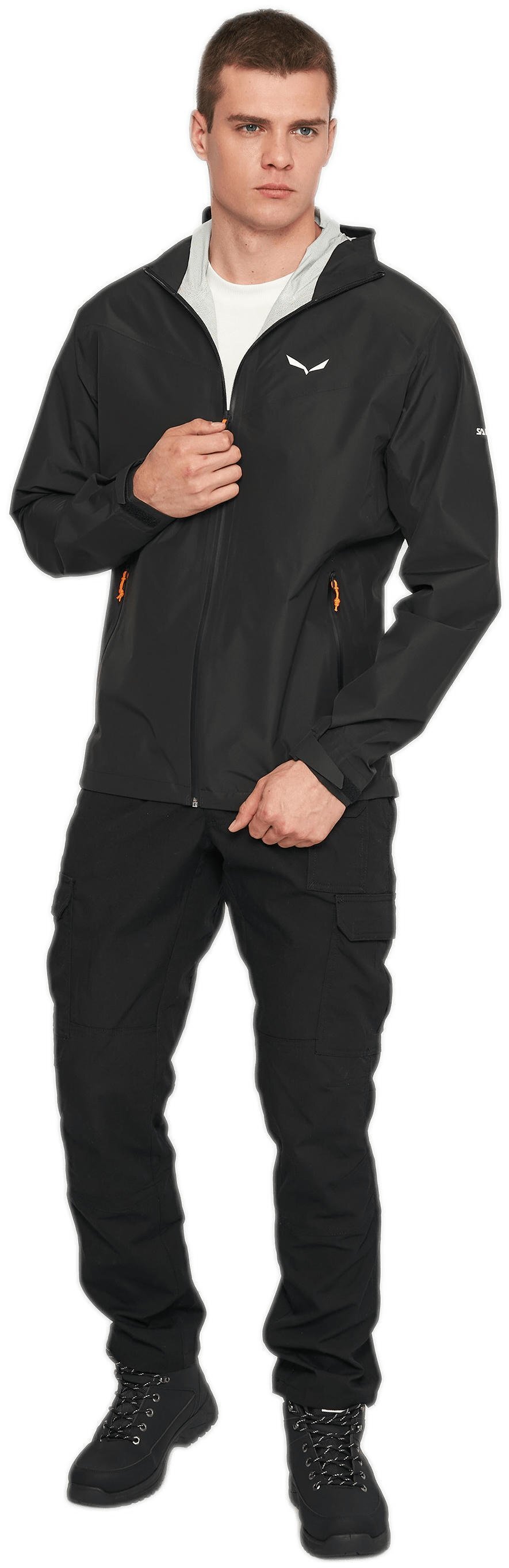 Куртка мужская Salewa Puez (Aqua 4) 2.5L PTX Jacket M 28615 910 black out 50/L черный фото 3