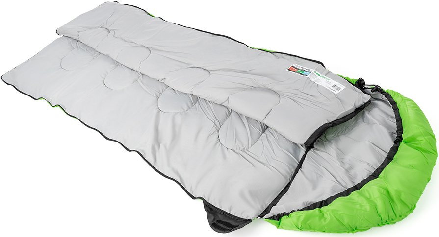 Спальный мешок КЕМПІНГ "Peak" 200L з капюшоном зеленый фото 3