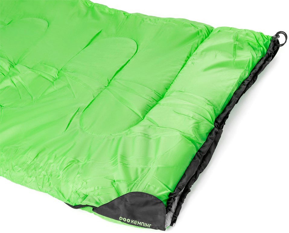 Спальний мішок КЕМПІНГ "Peak" 200L з капюшоном зеленийфото6