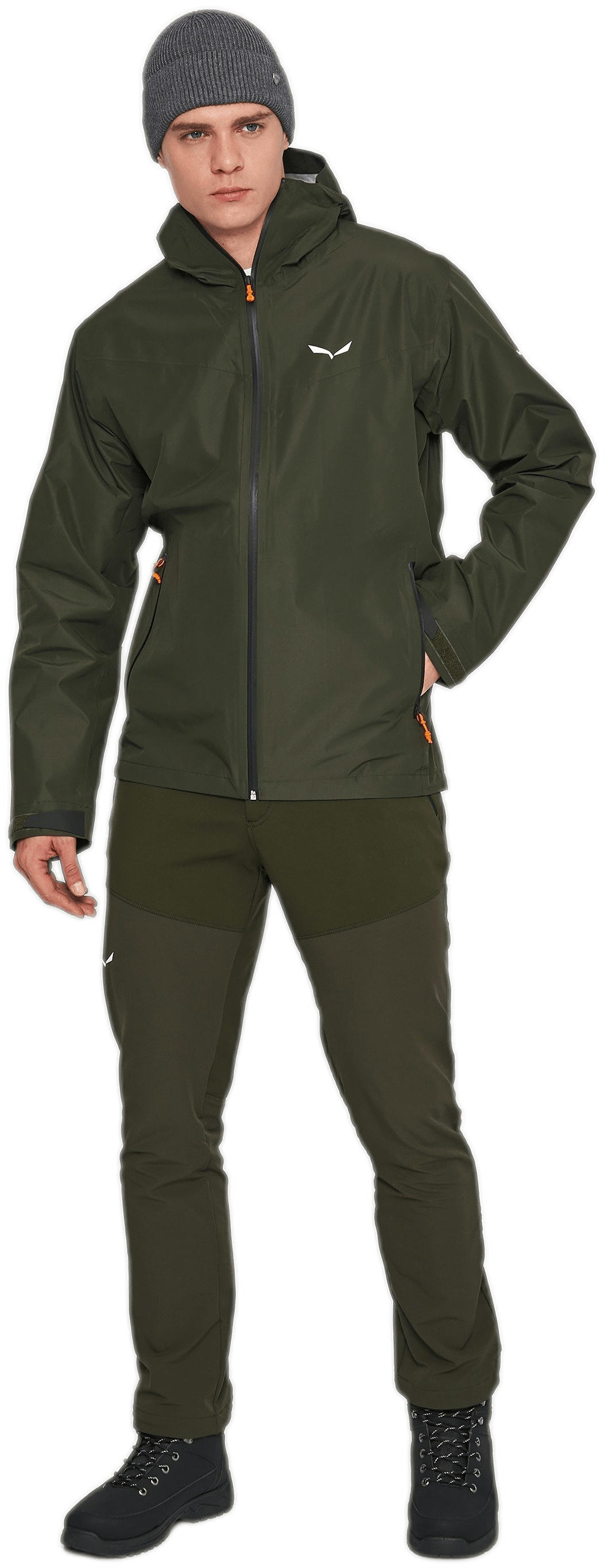 Куртка мужская Salewa Puez (Aqua 4) 2.5L PTX Jacket M 28615 5281 48/M оливковый фото 3