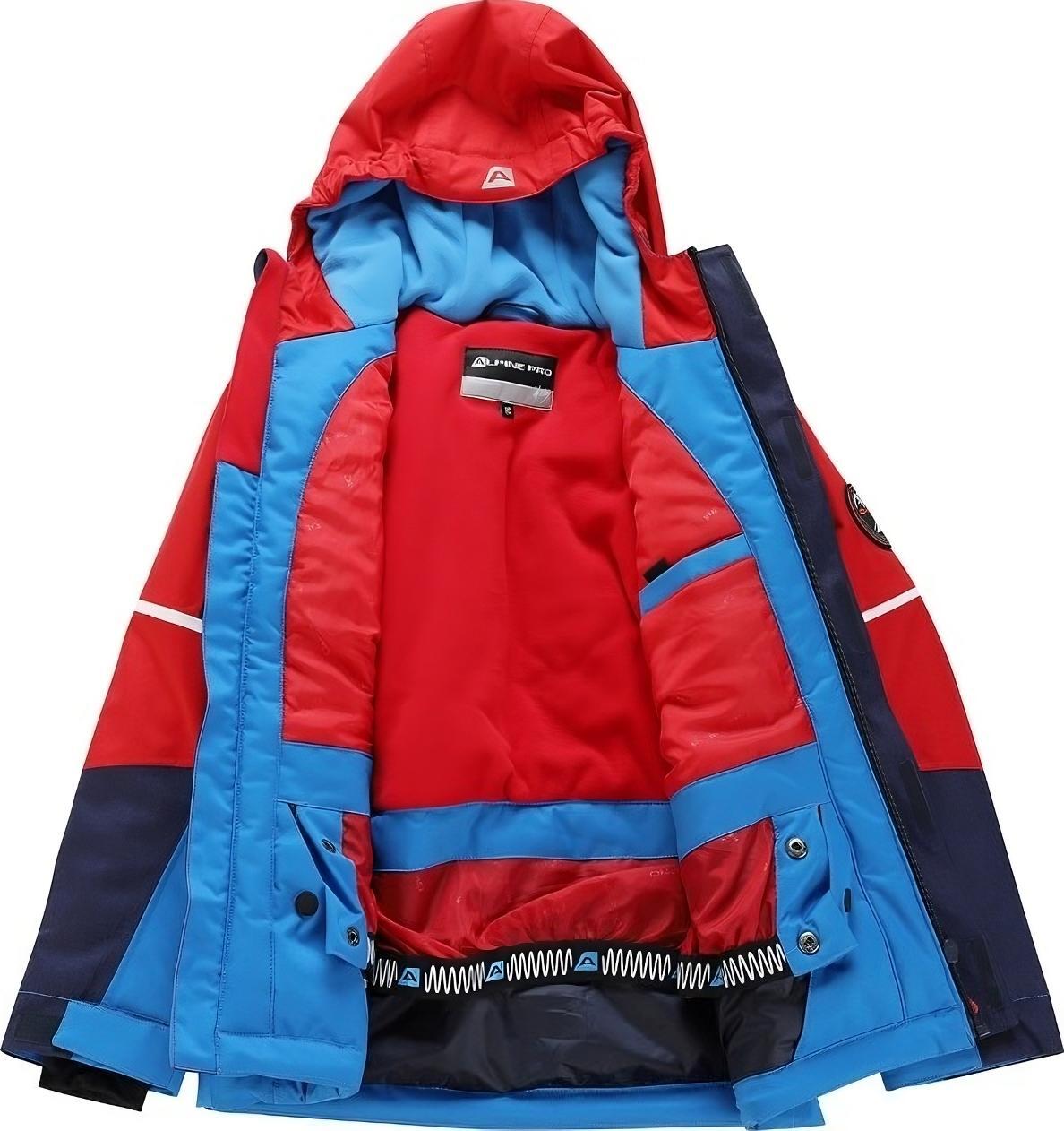 Куртка Alpine Pro Melefo KJCY265 442 140-146 червоний/синійфото3