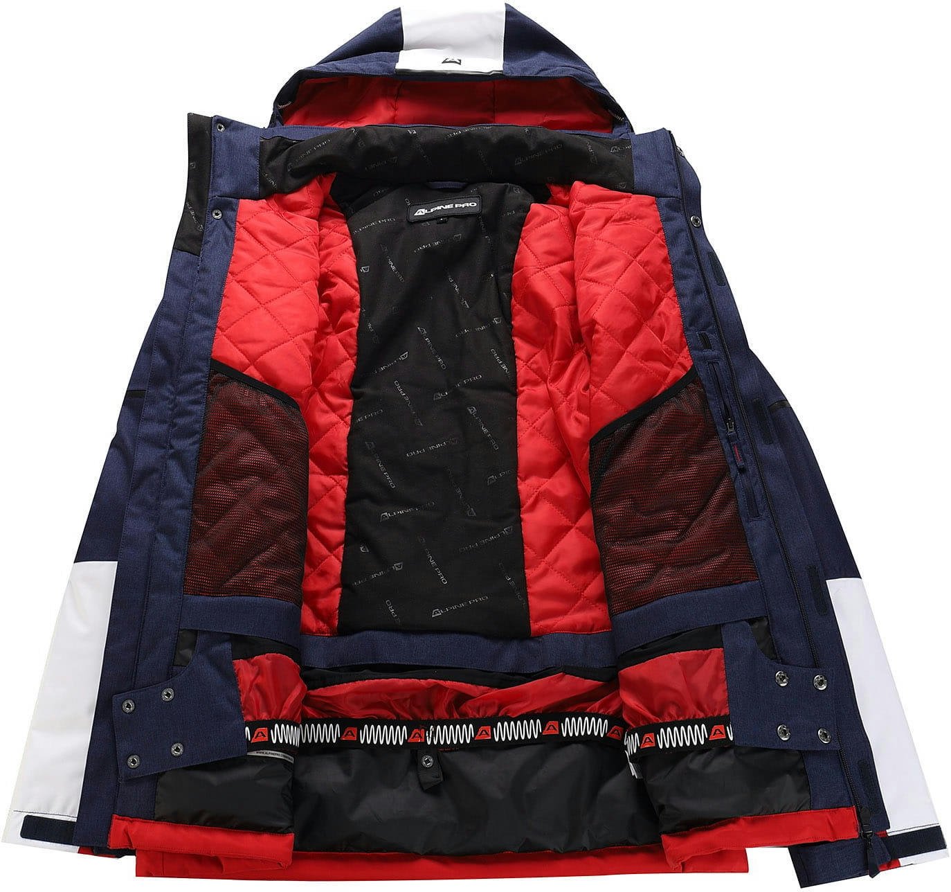 Куртка чоловіча Alpine Pro Malef MJCY574 442 XS червоний/синійфото3