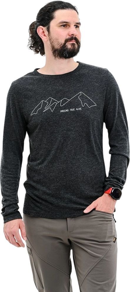 Лонгслив мужской Turbat Cozy Logo 2 LS Mns caviar XXXL черный фото 2