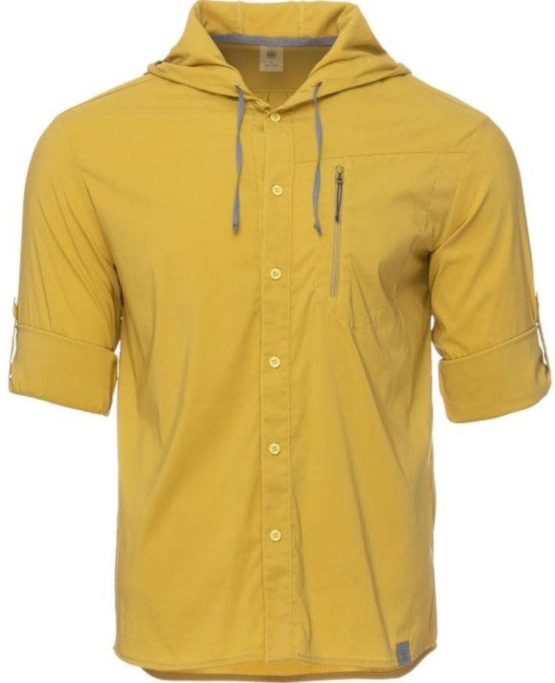 Рубашка мужская Turbat Maya Hood Mns lemon curry yellow XXL желтый фото 3