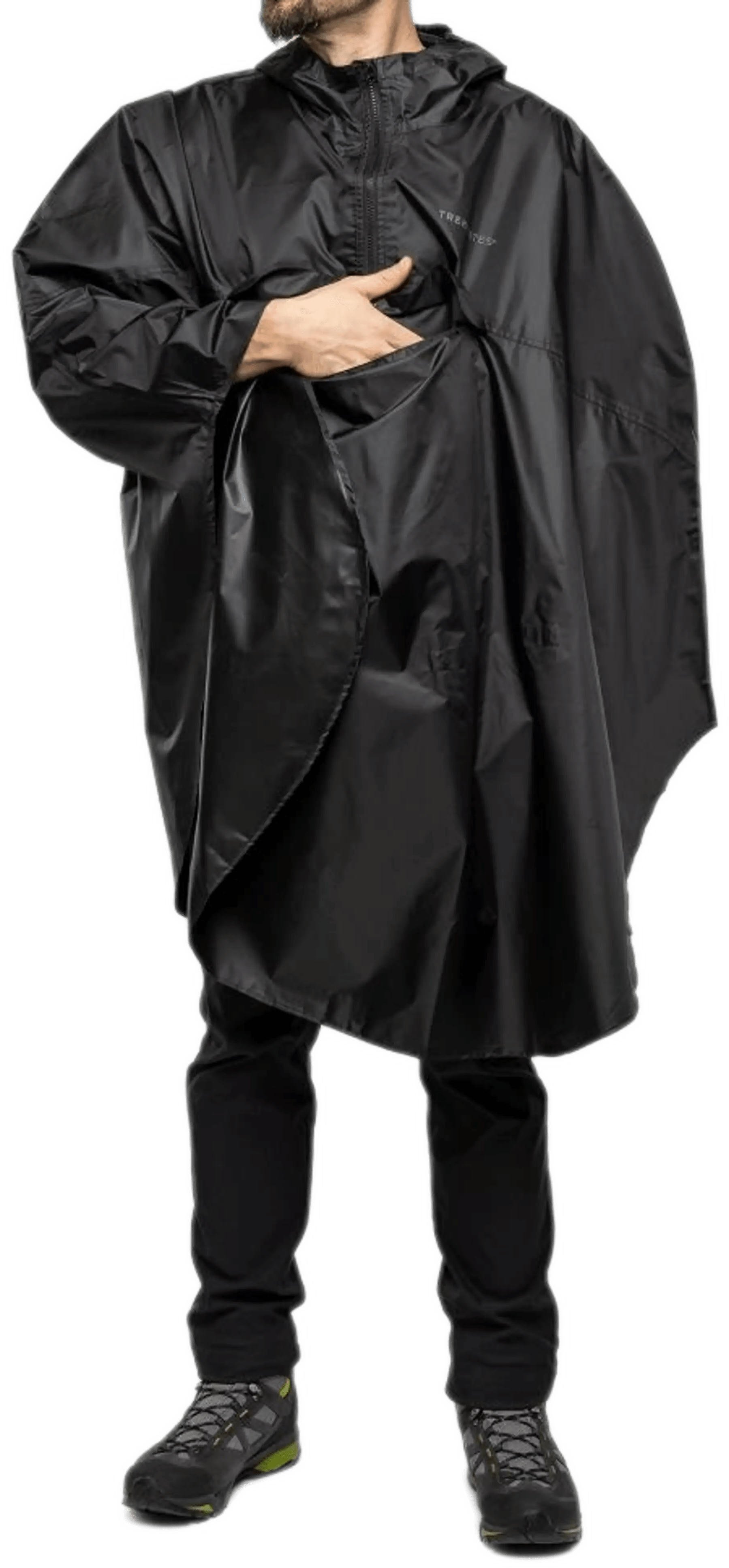 Пончо Trekmates Rove Poncho TM-006607 black - O/S - черный фото 2
