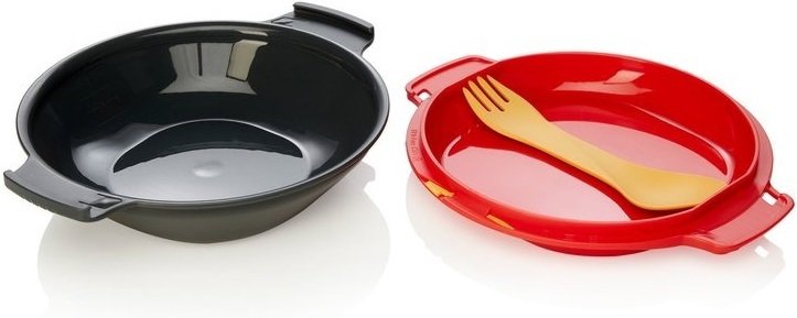 Набор посуды Humangear GoKit Light (5-tool) Mess Kit charcoal/red фото 2