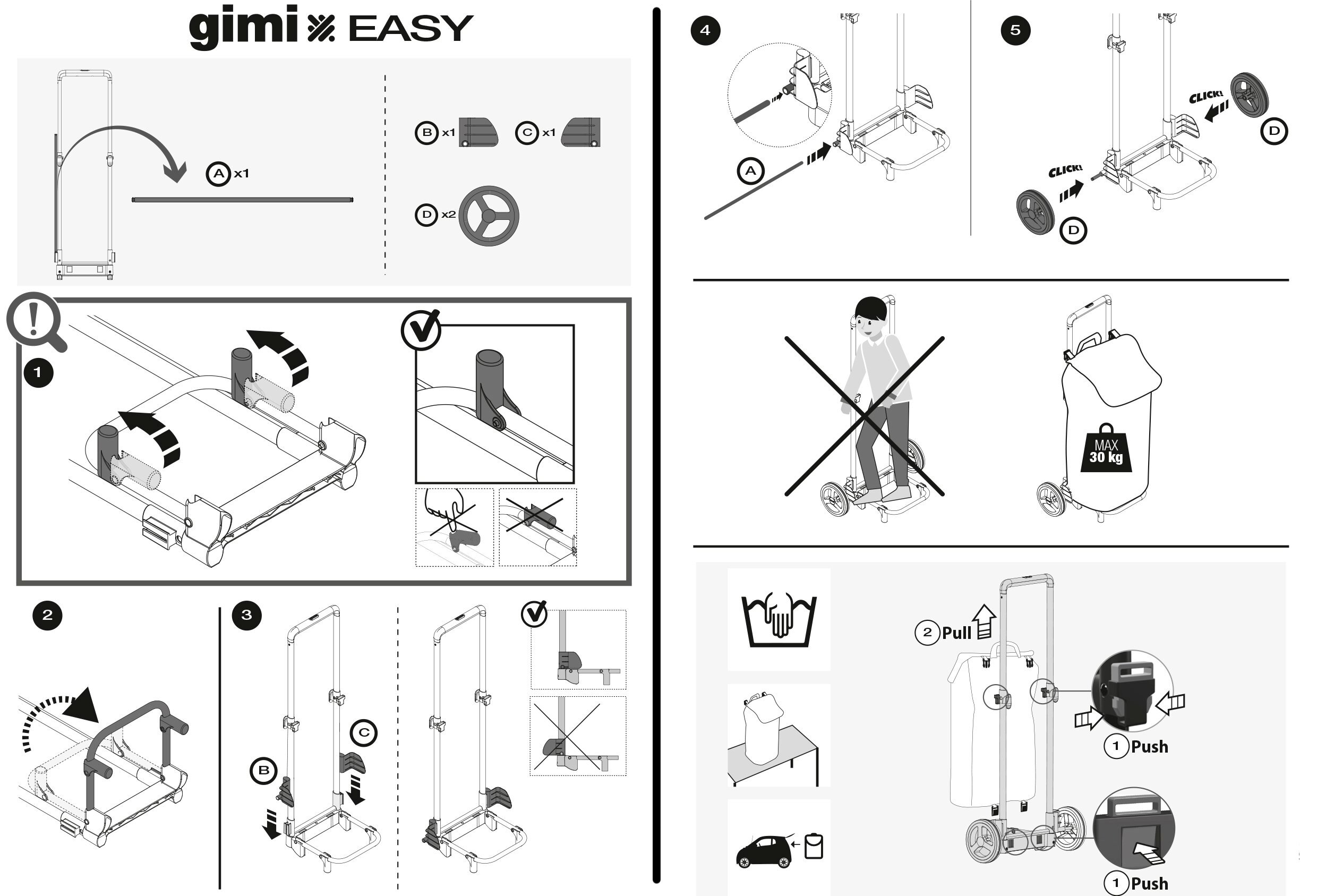 Сумка-тележка Gimi Easy Red (168419) фото 5