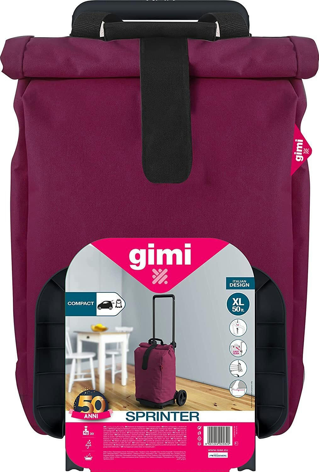 Сумка-візок Gimi Sprinter Violet (168406)фото