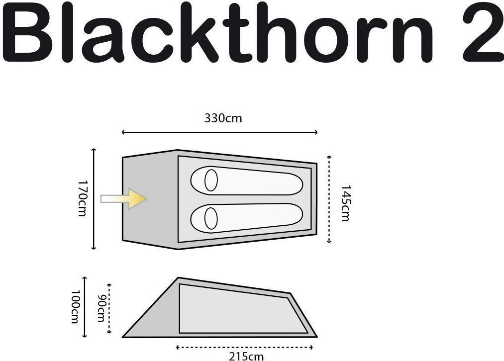 Палатка двухместная Highlander Blackthorn 2 HMTC (TEN132-HC) фото 