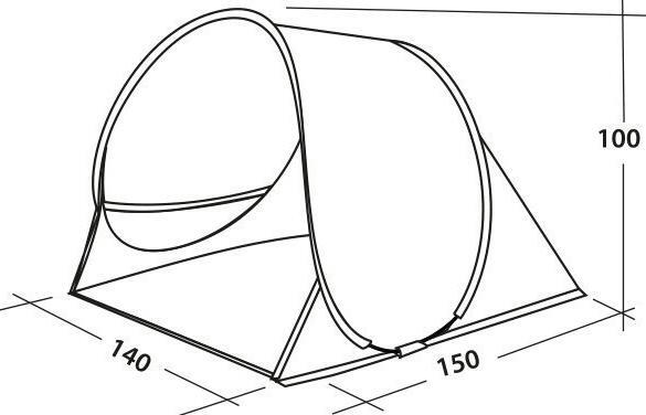 Намет пляжний Easy Camp Oceanic Grey/Sand (120433)фото5