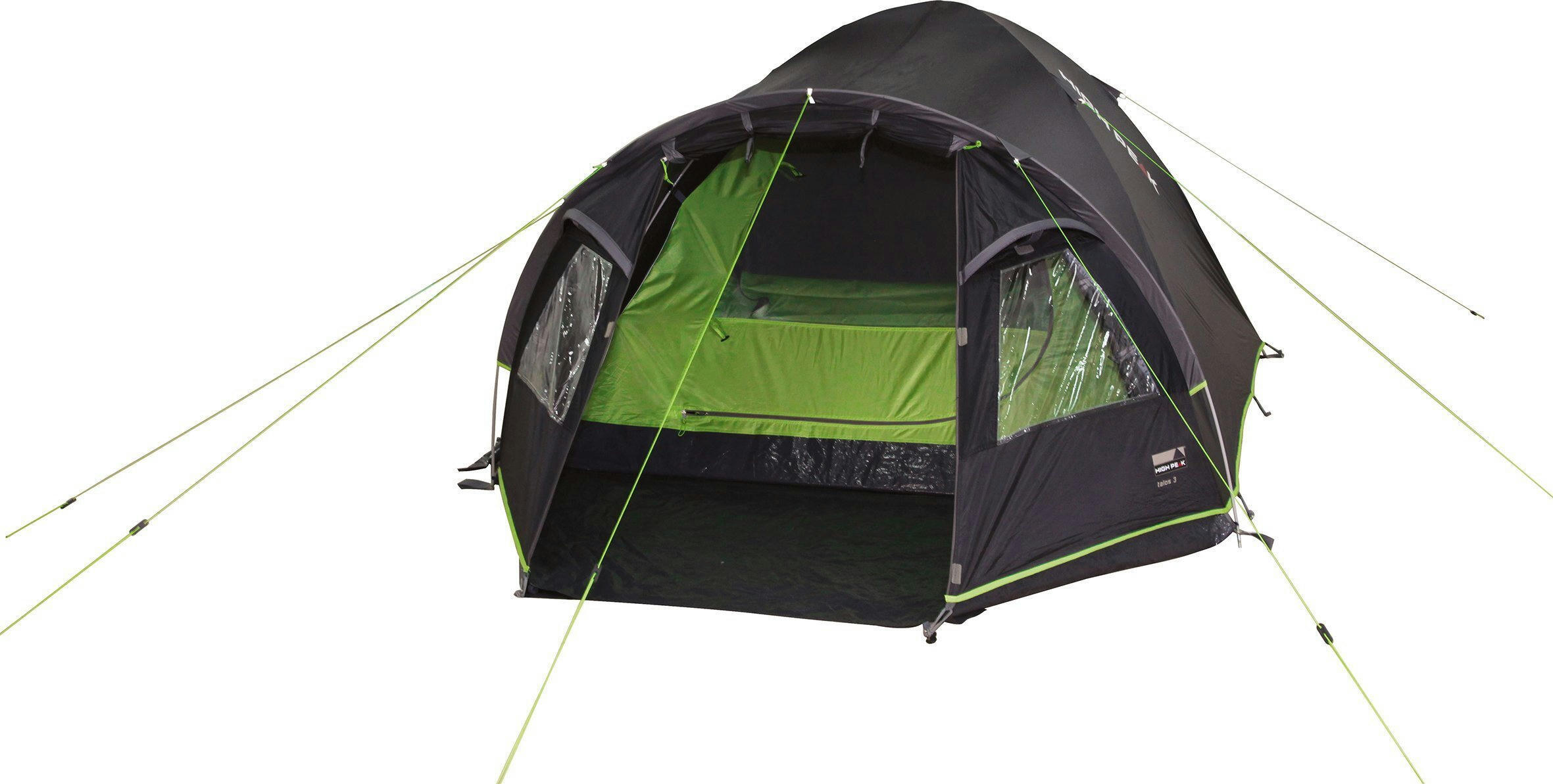 Палатка трехместная High Peak Talos 3 Dark Grey/Green (11505) фото 3