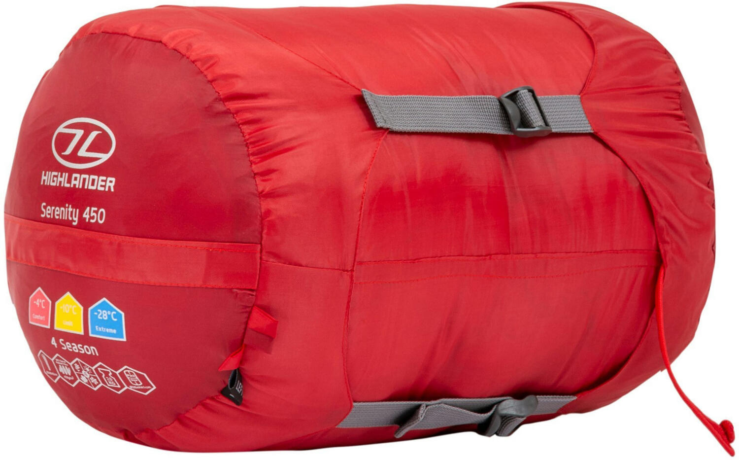 Спальный мешок Highlander Serenity 450/-10°C Red Left (SB187-RD) фото