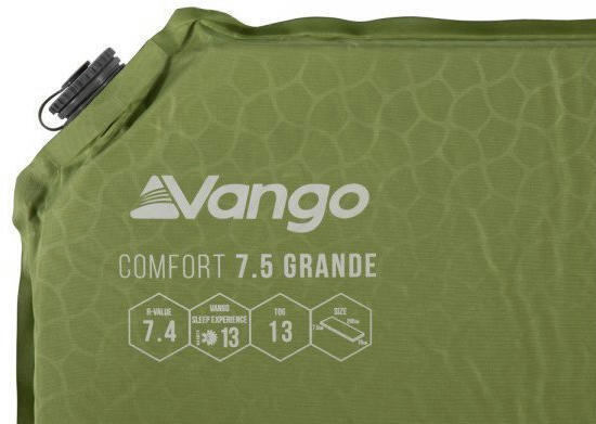 Килимок самонадувний Vango Comfort 7.5 Grande Herbal (SMQCOMFORH09M1K)фото2