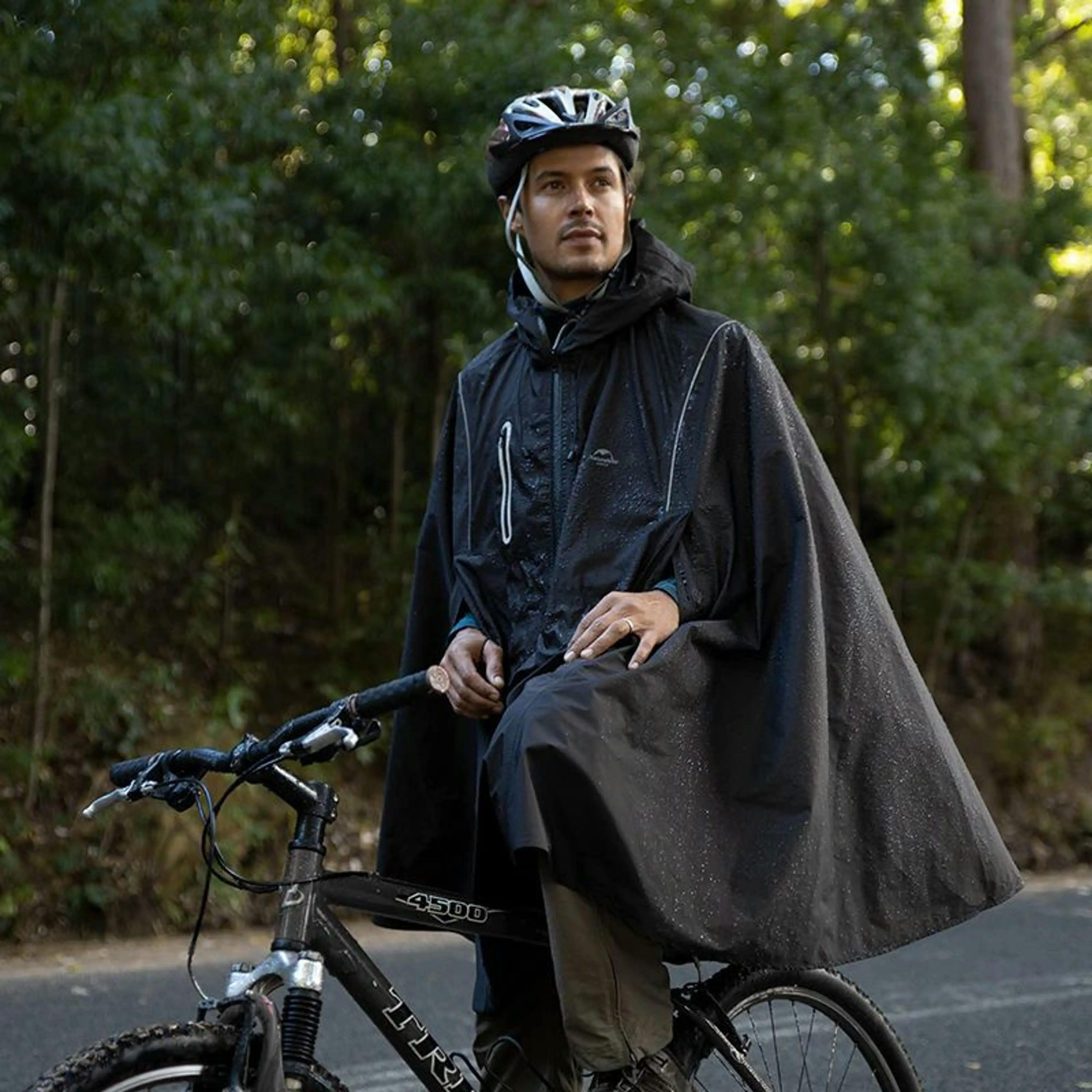 Плащ-дождевик Naturehike NH21FS038, L, черный фото 8