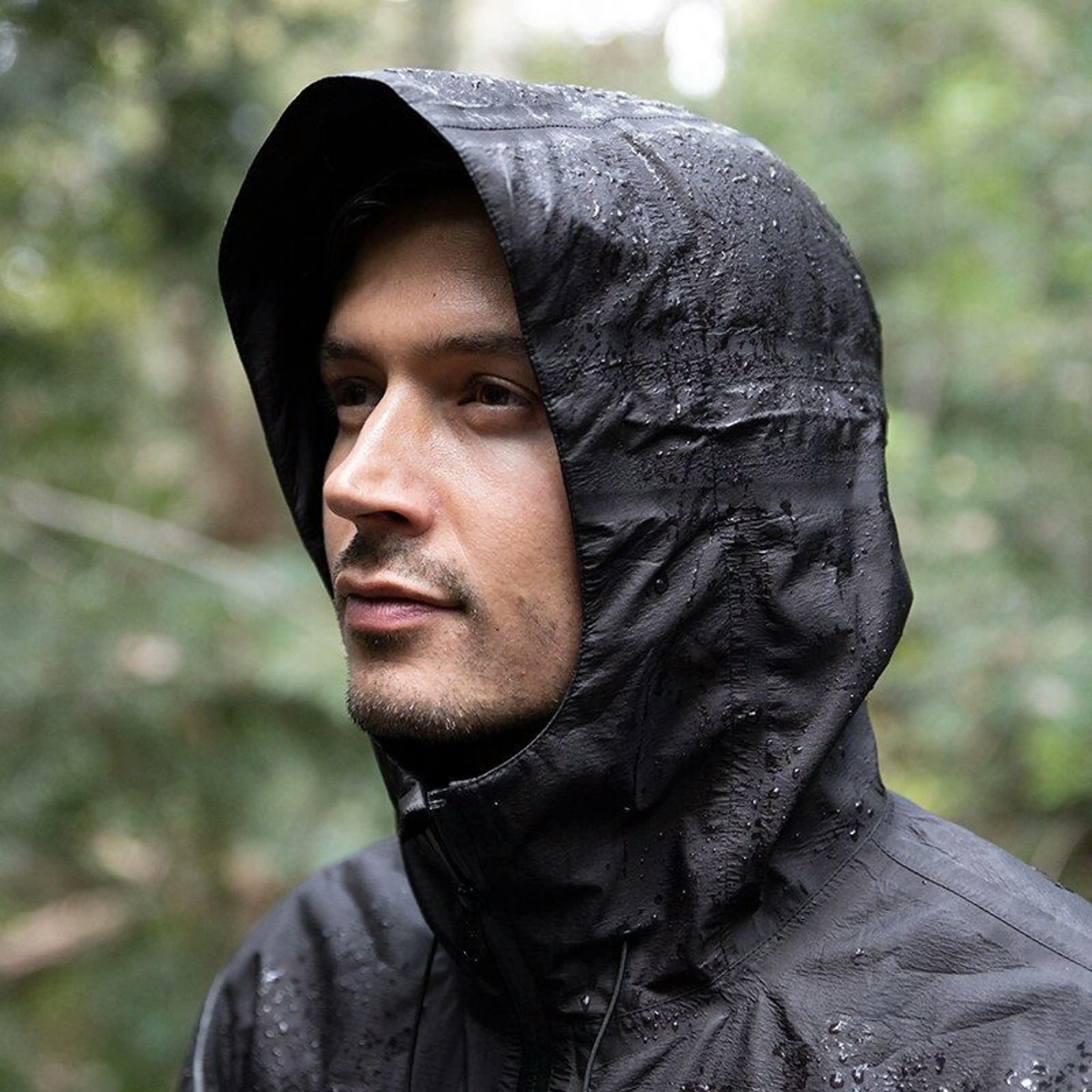 Плащ-дождевик Naturehike NH21FS038, L, черный фото 4