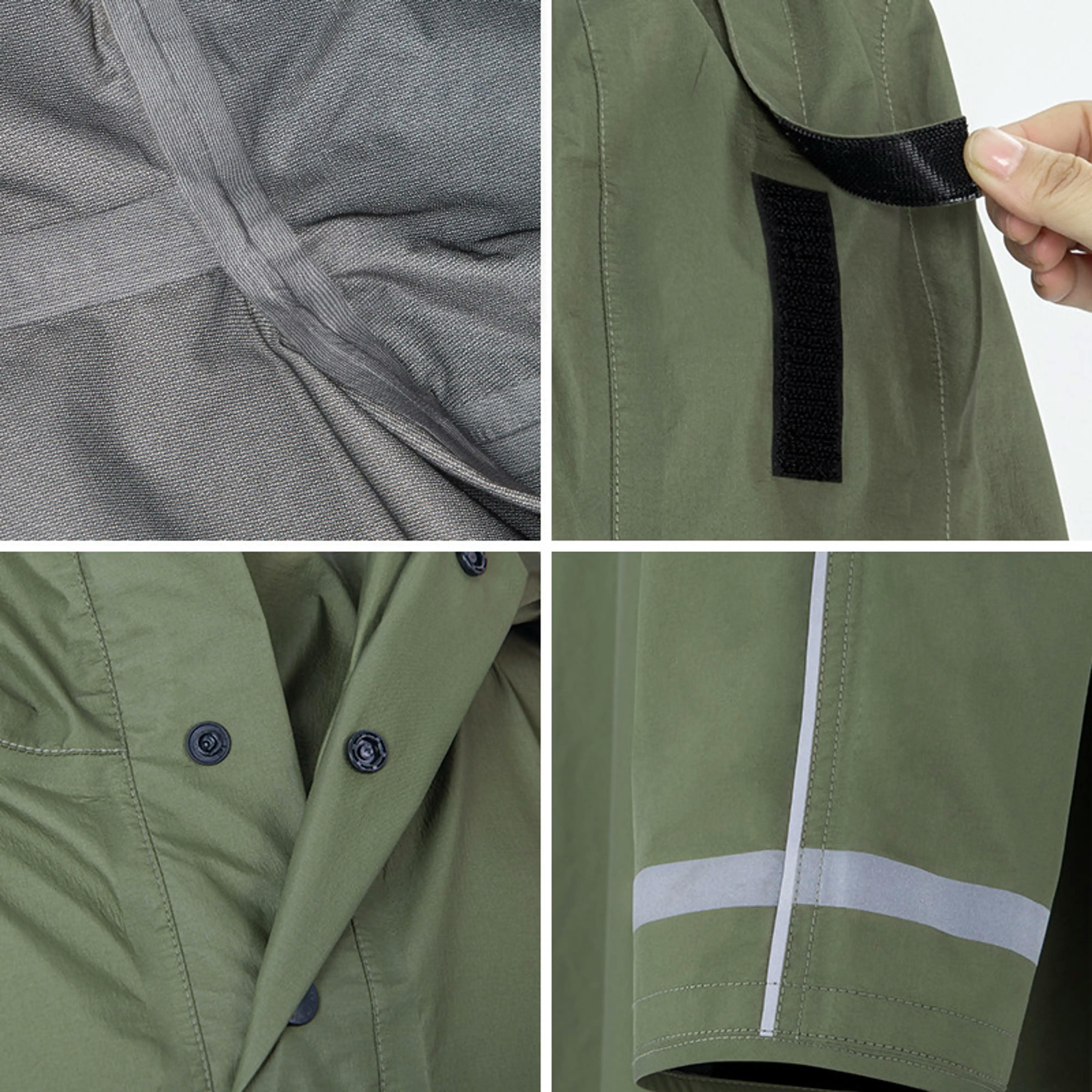 Плащ-дождевик Naturehike NH21FS036, L, черный фото 4