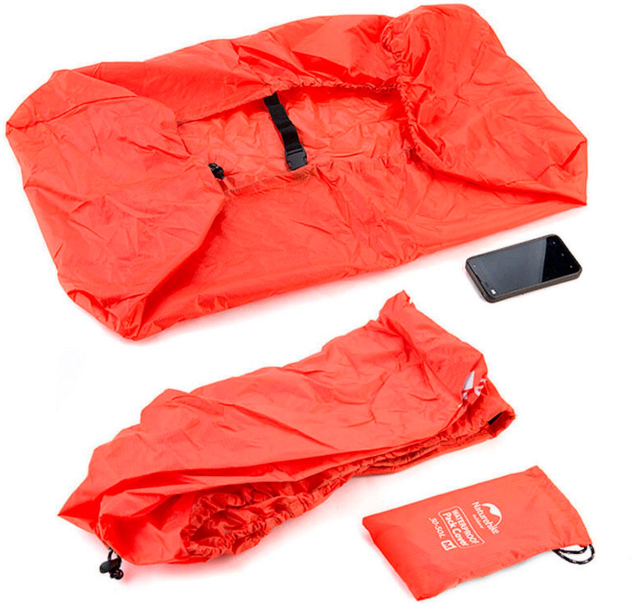 Чехол для рюкзака Naturehike NH15Y001-Z S, 20-30 л, оранжевый фото 3