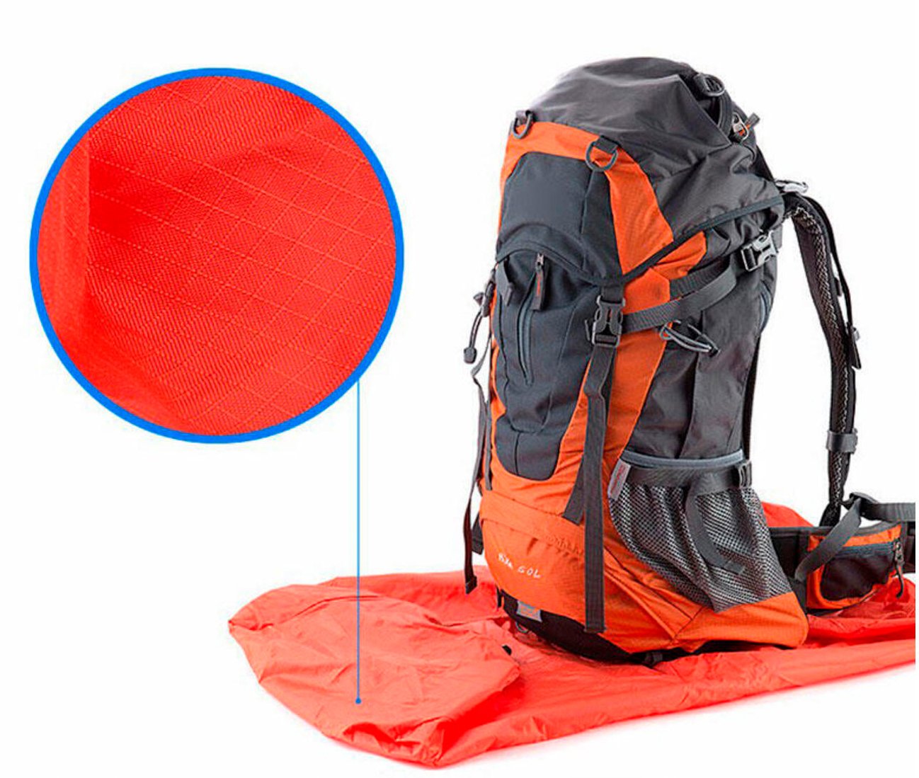 Чехол для рюкзака Naturehike NH15Y001-Z S, 20-30 л, оранжевый фото 4